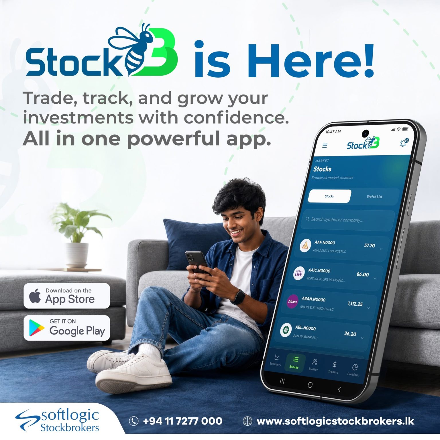 Sri Lanka’s Softlogic Stockbrokers launches StockB mobile app